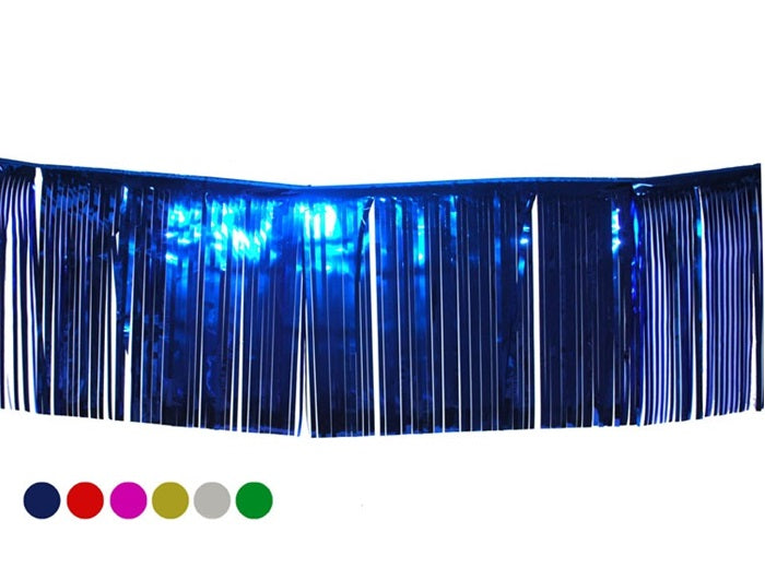 bordure de table guirlande à lamelles brillantes pink 3x0.5m