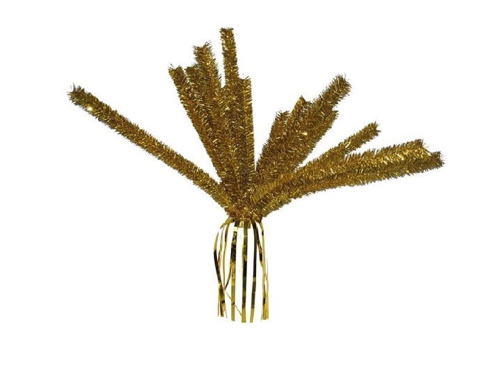 suspension décoration métallisée or 1.2m