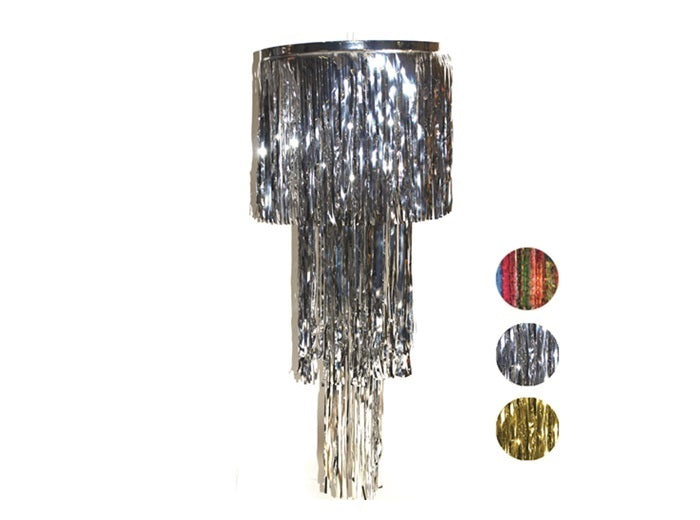 suspension lustre métallisé multicolore 1m