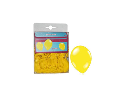 lot de 40 ballons latex opaques jaune 25cm