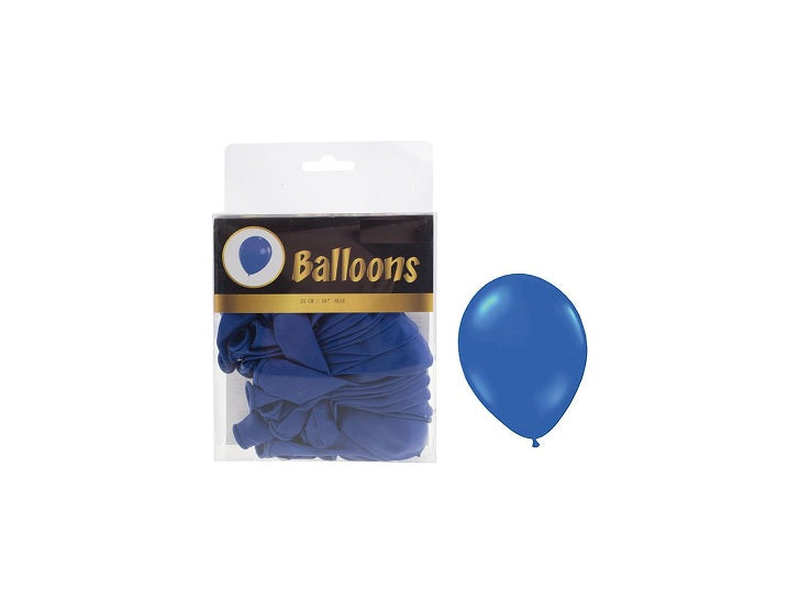 lot de 40 ballons latex opaques bleu 25cm