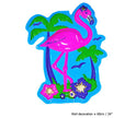 décoration murale flamant rose 57cm