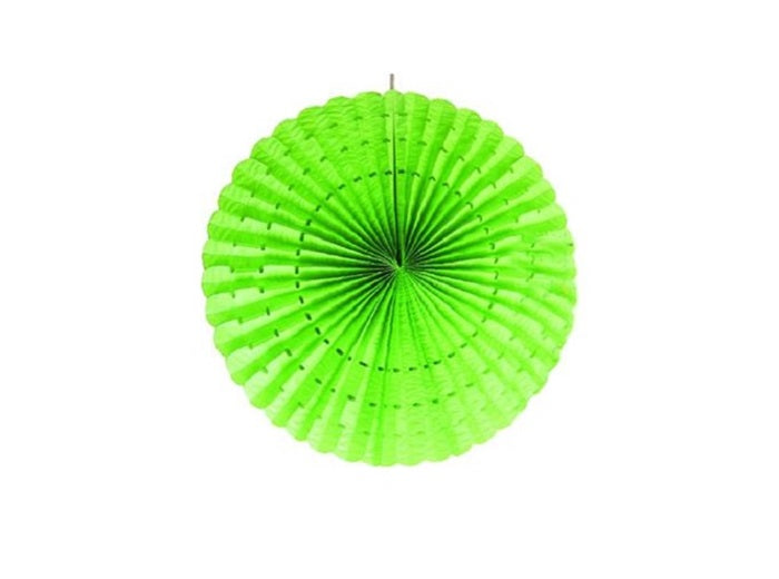 décoration ronde festonnée verte 66cm