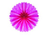 décoration ronde festonnée pink fuchsia 50cm