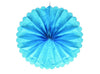 décoration ronde festonnée bleu turquoise 50cm