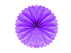 décoration ronde festonnée violet 50cm