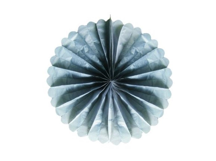 décoration ronde festonnée gris 50cm