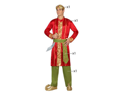 déguisement d''hindou 4pcs homme taille m/l