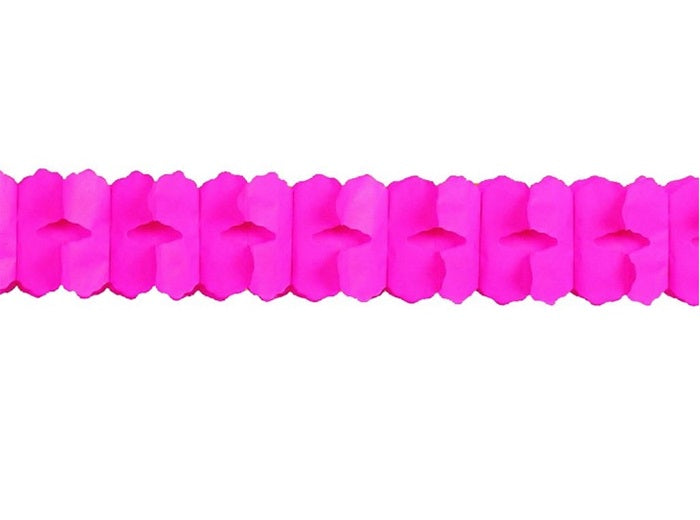 guirlande papier twist fuchsia 3.6m