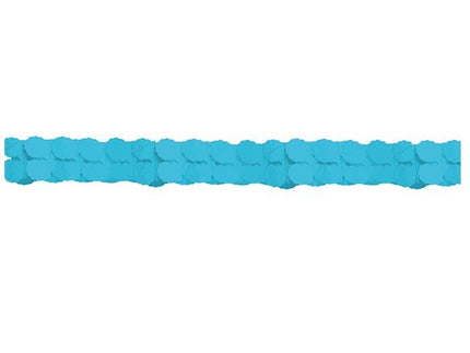 guirlande papier twist turquoise 3.6m