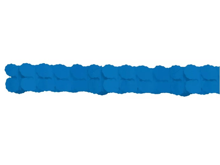 guirlande papier twist bleu 3.6m