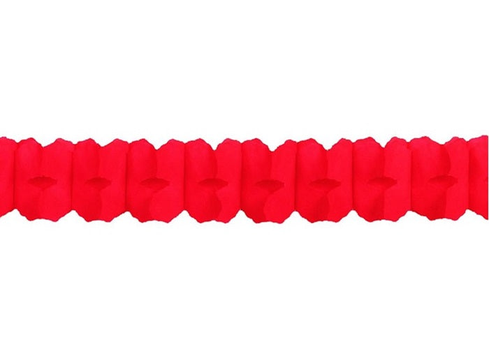 guirlande papier twist rouge 3.6m