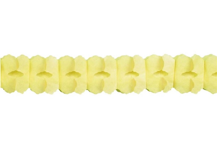 guirlande papier twist jaune 3.6m