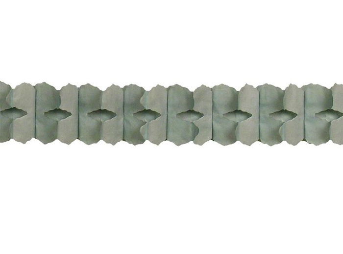 guirlande papier twist gris 3.6m