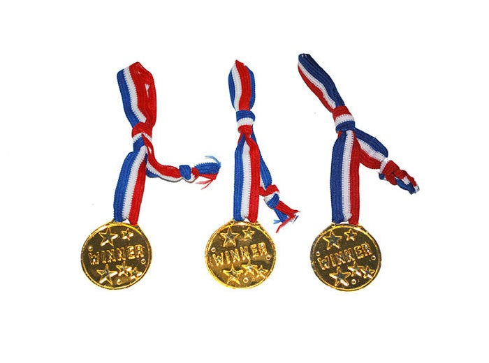 lot de 3 médailles winner 4cm
