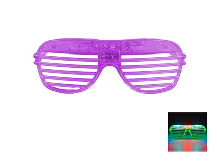 lunettes lumineuses stores 3 leds violet