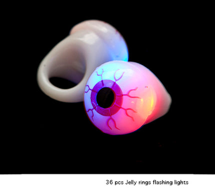 bague lumineuse gel yeux blanc