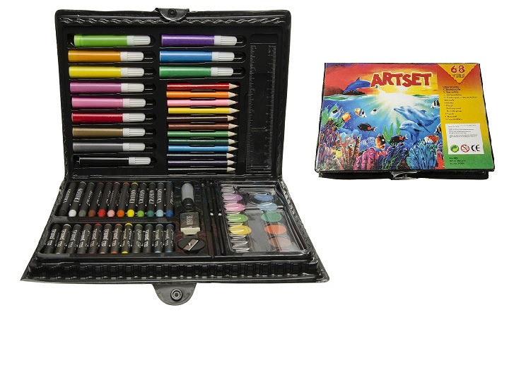 set de dessin de voyage 68pcs