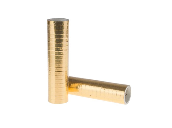 lot de 2 rouleaux avec 20 serpentins or