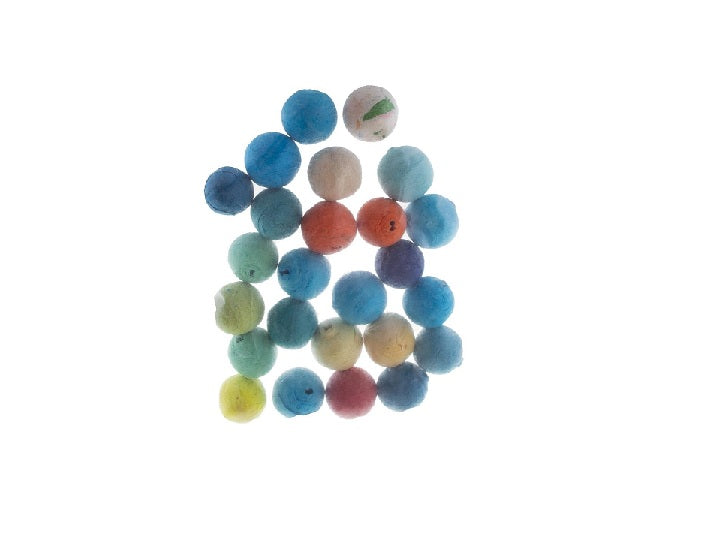 sachet avec 25 boules ouate pour sarbacane 30gr