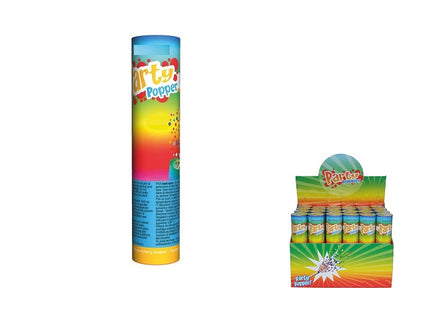canon à confettis de table multicolore 20cm
