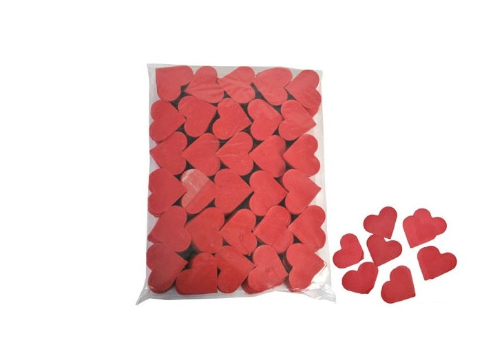 confettis de scène coeur 1kg rouge slowfall
