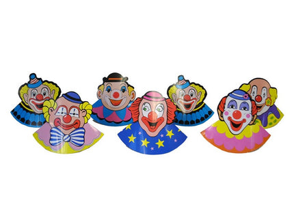 lot de 6 chapeaux clown en carton pour enfant