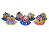 lot de 6 chapeaux clown en carton pour enfant