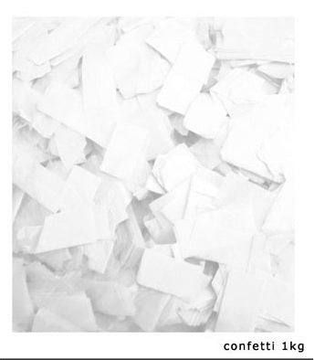 confettis de scene rectangle 1 kgs blanc slowfall