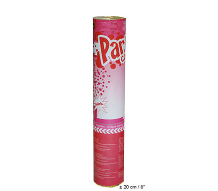 canon à confettis papier rose 20cm