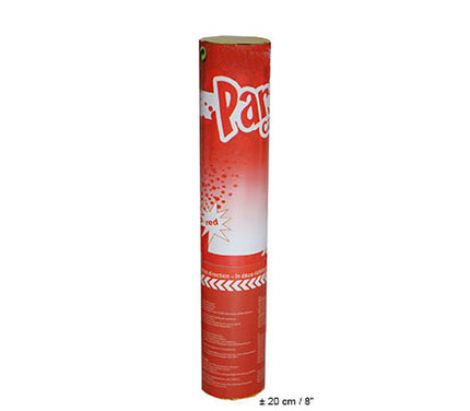 canon à confettis papier rouge 20cm