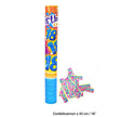 canon à confettis papier motif anniversaire 18 ans 40cm