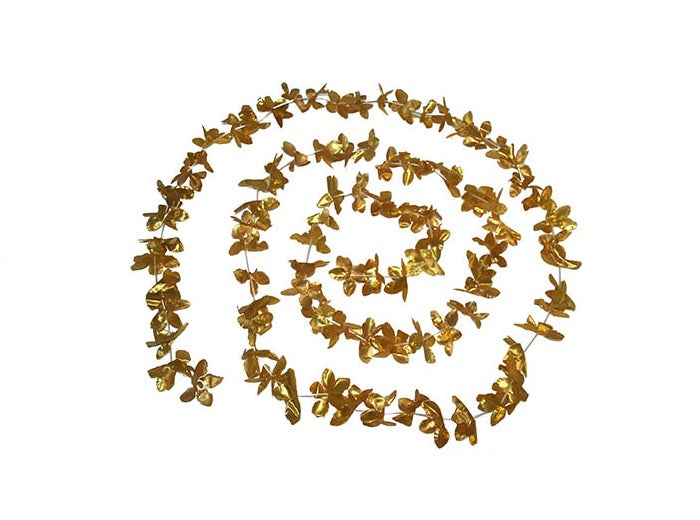 guirlande fleurs métallisées 3m60 or