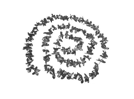 guirlande fleurs métallisées 3m60 argent