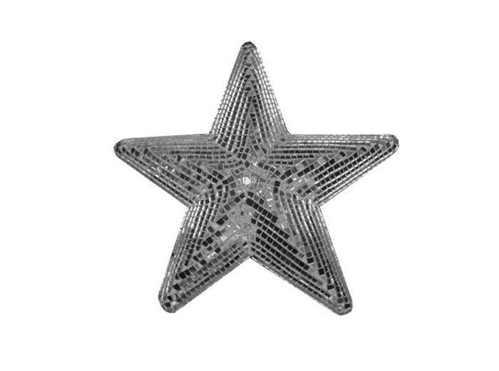 boule à facettes étoile argent 25cm