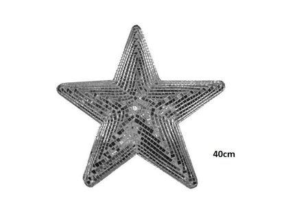 boule à facettes étoile argent 40cm