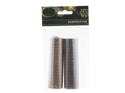 lot de 2 rouleaux avec 18 serpentins motifs étoiles