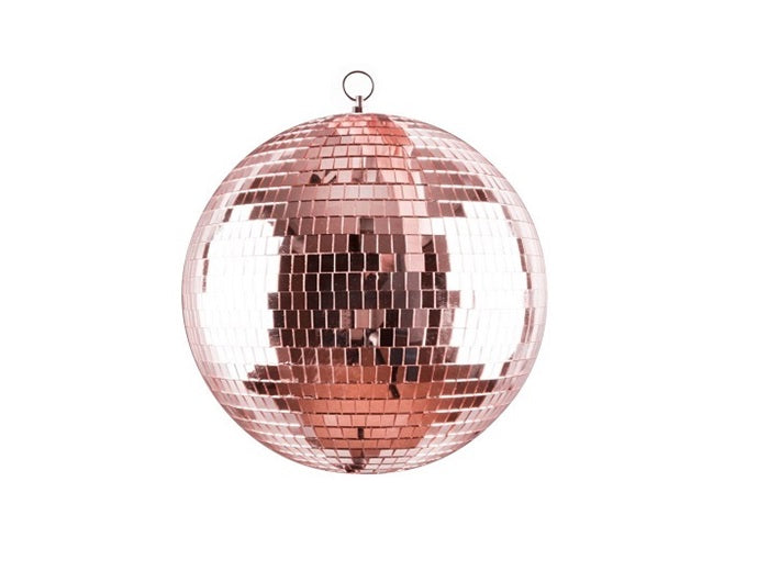 boule à facettes rose 20cm