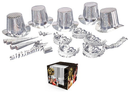 kit party las vegas diamant holographique argent 10 personnes