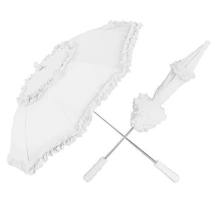 ombrelle belle époque blanc 72cm
