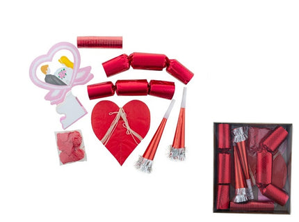 set de cotillons rouge 8pcs