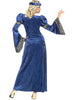 Déguisement renaissance bleu femme