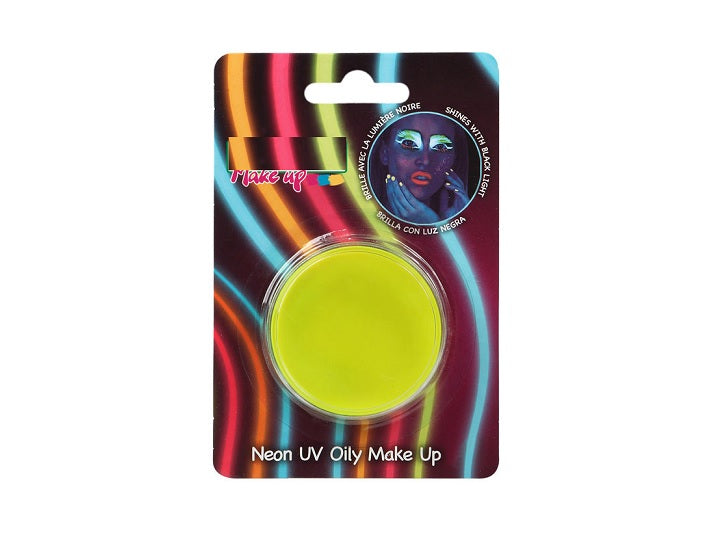 pot galet de maquillage néon fluo jaune