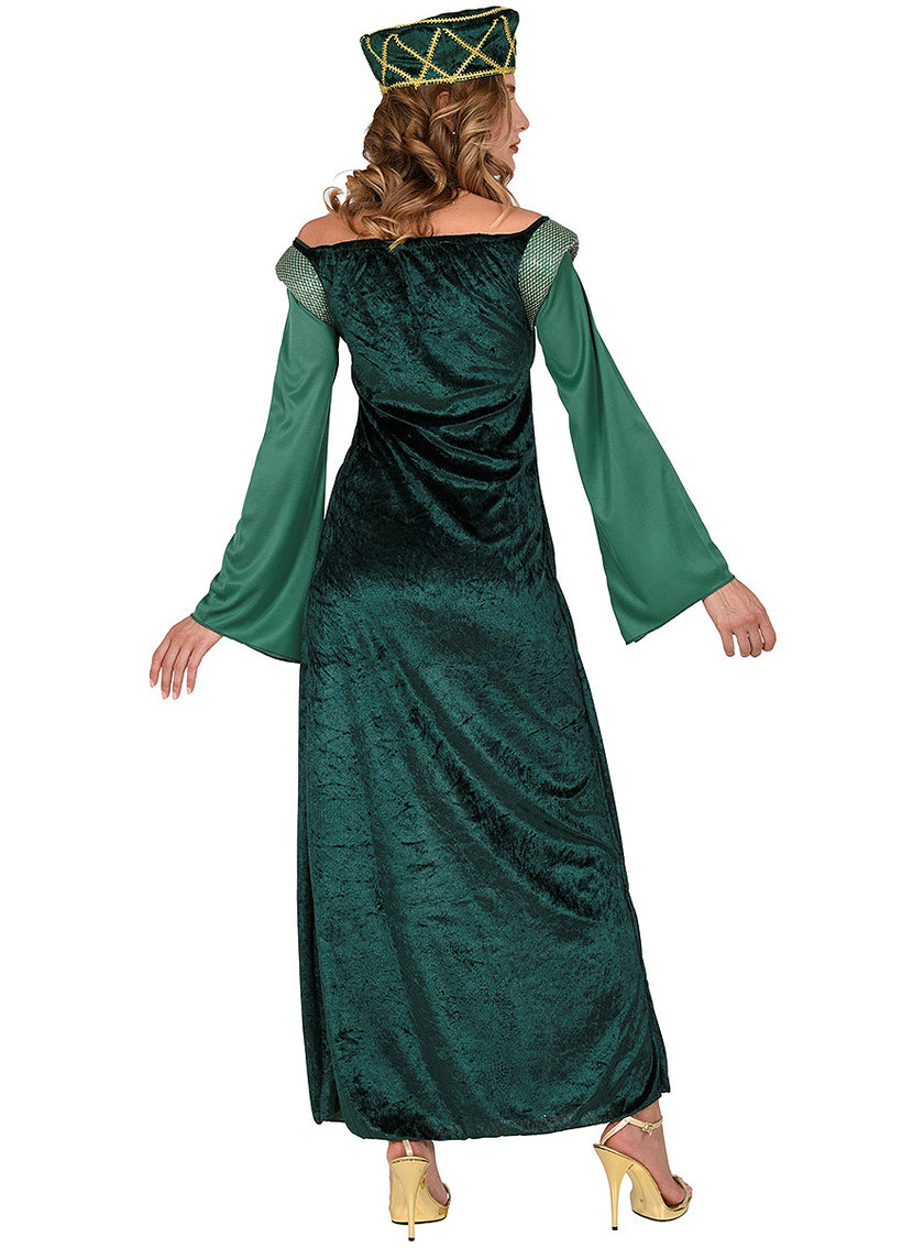 Robe princesse médiévale vert