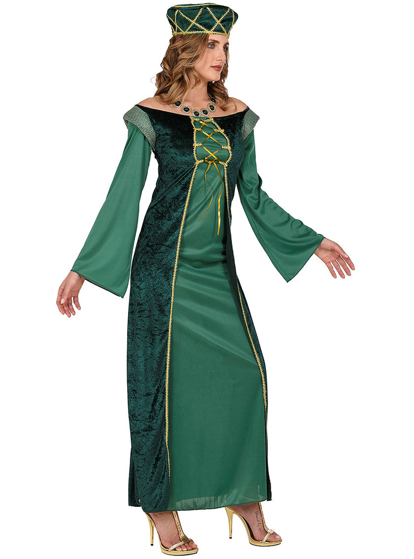 Robe princesse médiévale vert