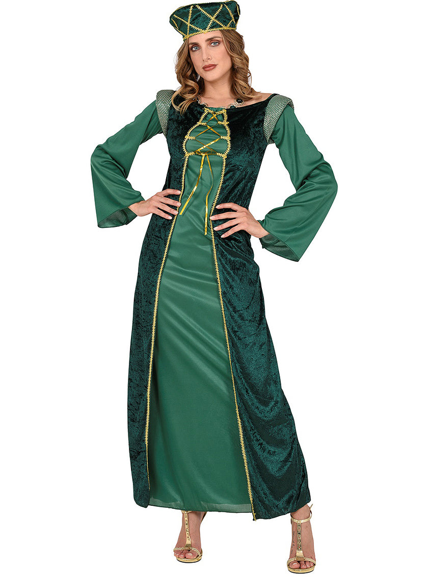 Robe princesse médiévale vert