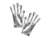 paire de gants extraterrestre effet argent adulte 25cm
