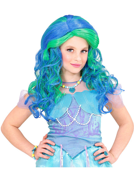 Déguisement sirène vert turquoise fille