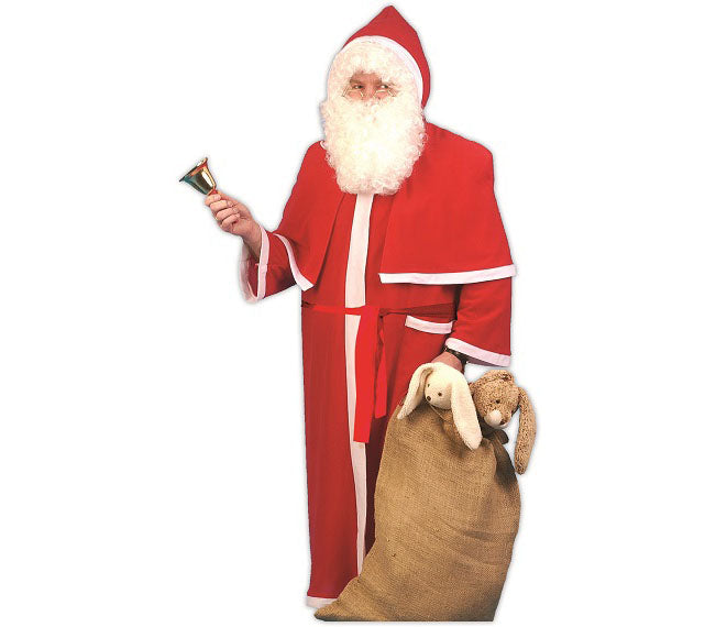 manteau de père noël santa velours adulte taille unique