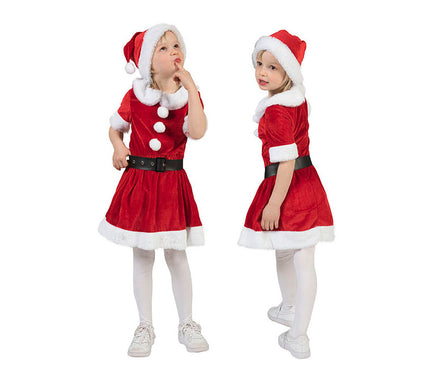 déguisement de noël velours fille 3pcs taille 86cm